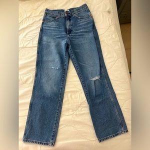 Wrangler Wild West High Rise Straight Blue Jeans